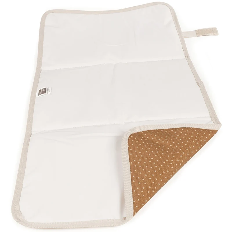 Matelas à langer Polka Dot Poppy Moss Cannelle – Pliable et Portable