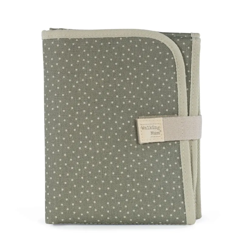 Matelas à langer Polka Dot Poppy Moss VERT – Pliable et Portable