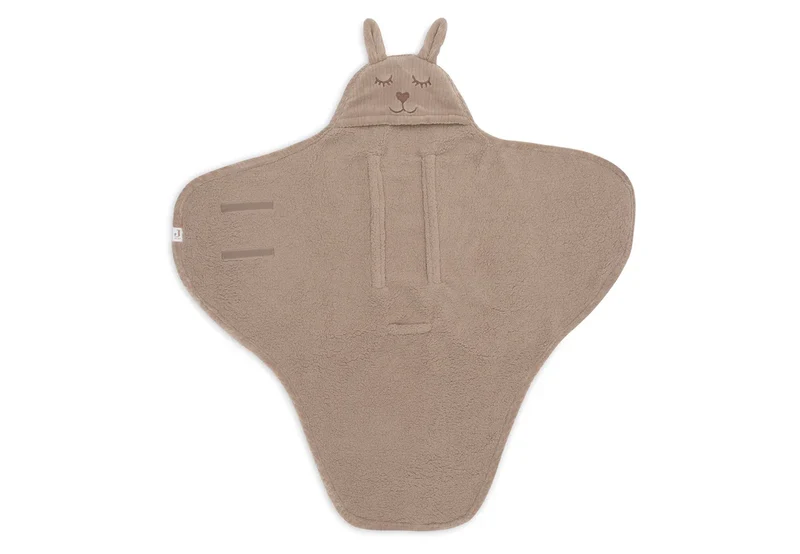 Couverture portefeuille Bunny Cloudy Rib - Milky Coffee 🐰☁️