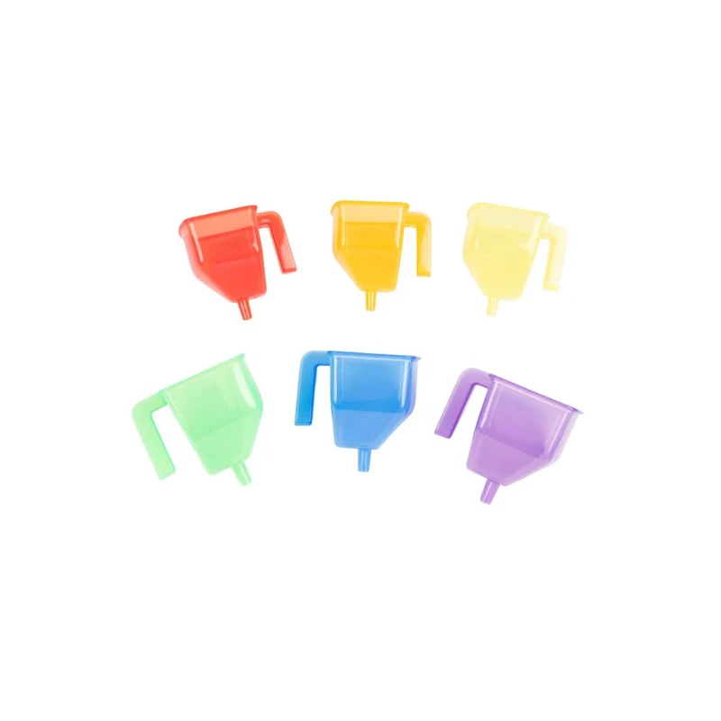 Entonnoirs translucides colorés - Lot de 6