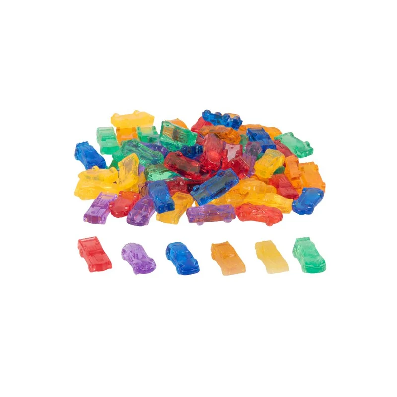 Voitures de couleur translucide - Lot de 72