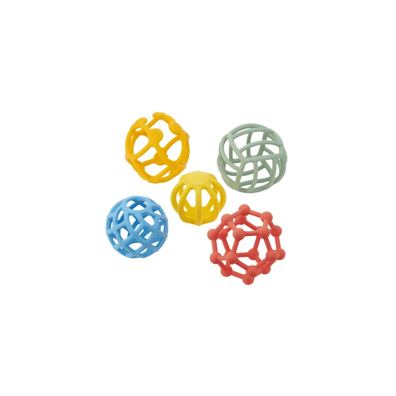 Balles flexibles SiliSoft (Arc-en-ciel) - Paquet de 5