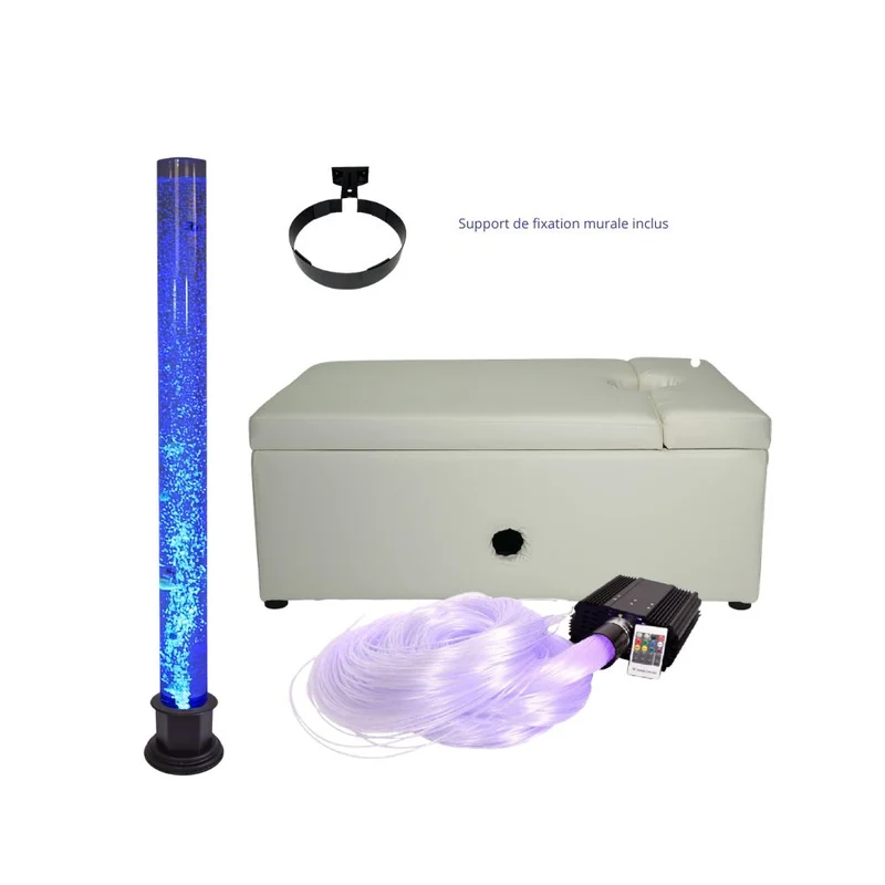 Kit tube à bulles avec grand tube, contour rembourré et support