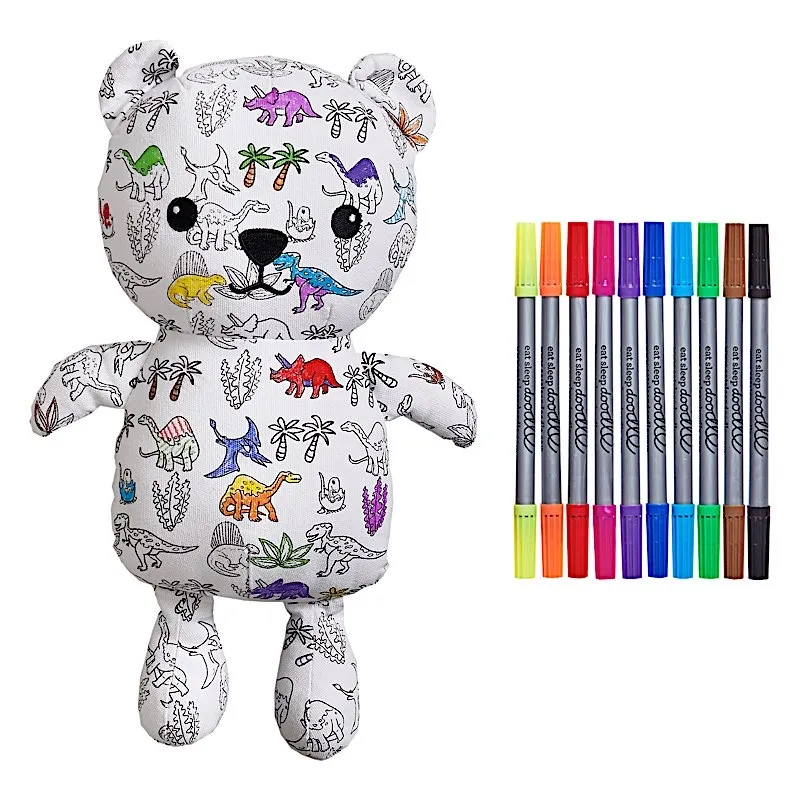 Ours en Peluche à Colorier – Dino