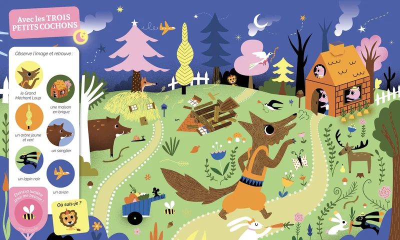 Mes 20 Cherche et Trouve des Tout-Petits – Qui brillent dans le noir ! 🌙✨- Livre