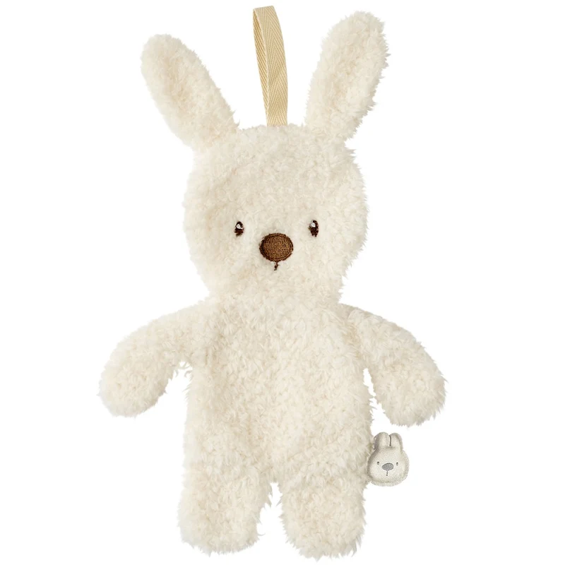 TEDDY Doudou attache tétine lapin écru