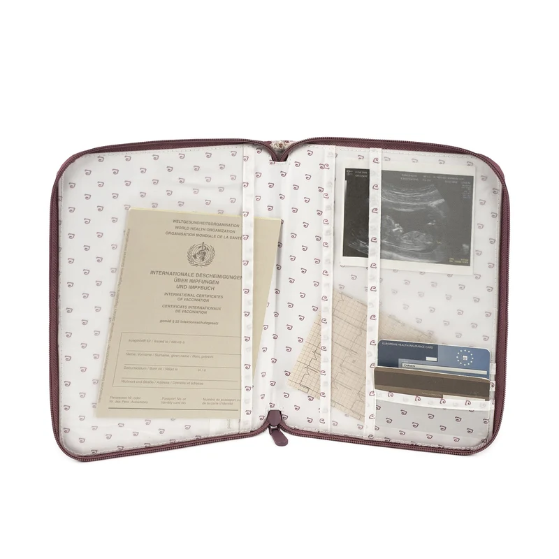 Protège Carnet de Santé Cherry Fleurs