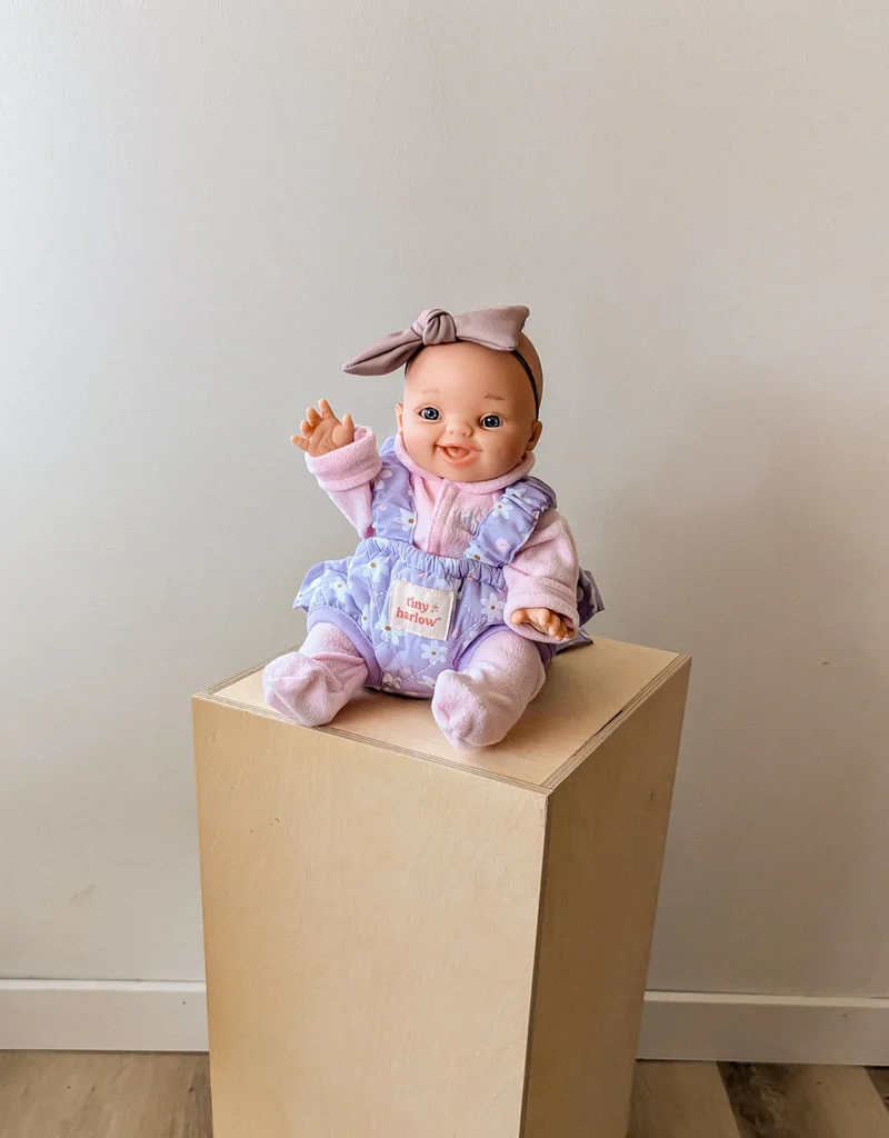 Porte-bébé Tiny Harlow – Vichy violet cerise