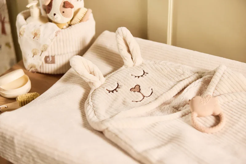 Couverture portefeuille Bunny Cloudy Rib - Oatmeal 🐰☁️