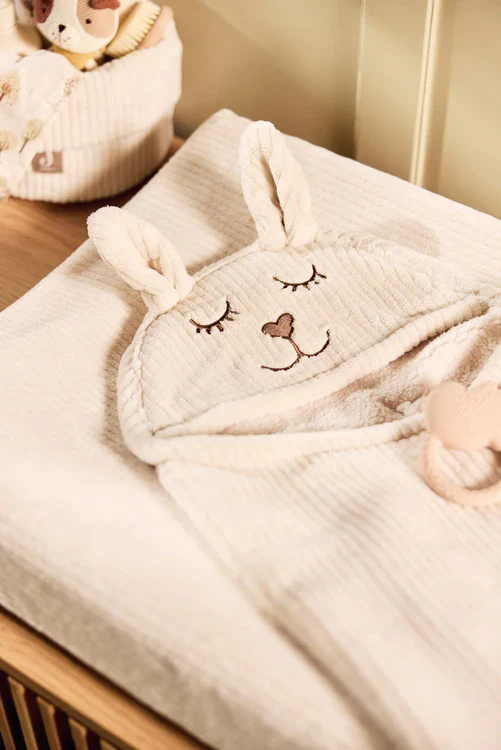 Couverture portefeuille Bunny Cloudy Rib - Oatmeal 🐰☁️