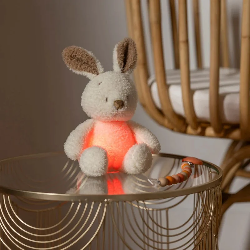 veilleuse peluche lapin Teddy beige 🐰