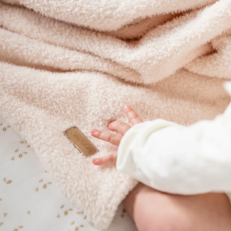 Couverture bébé Teddy Supersoft beige 🧸🤎