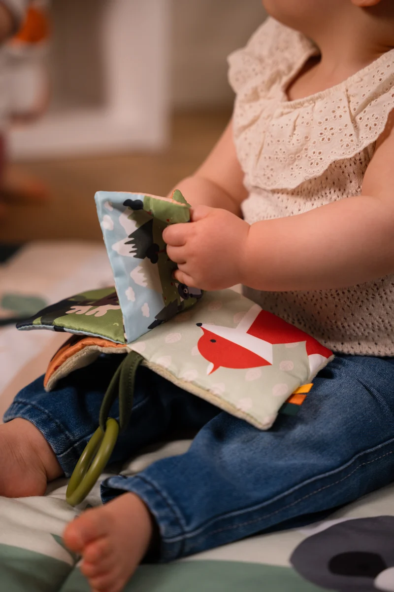 Livre Tissu Bébé – Forêt 🌲