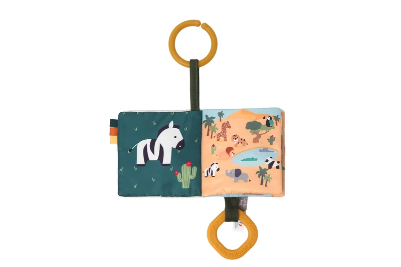 Livre Tissu Bébé – Jungle 🐒🌿