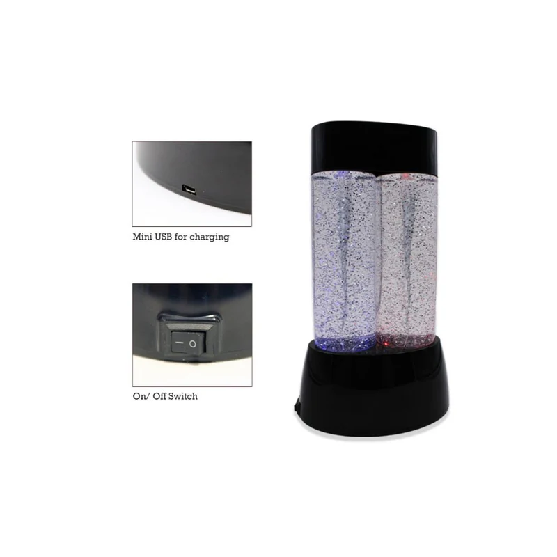 Lampe à paillettes Twin Tornado