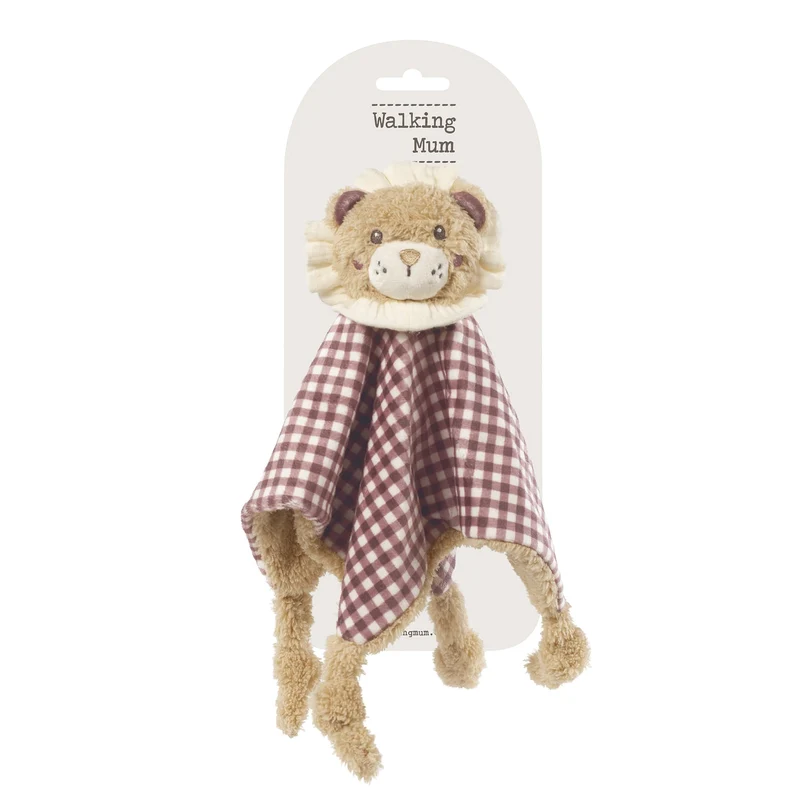 Doudou Lion Gala Cerise