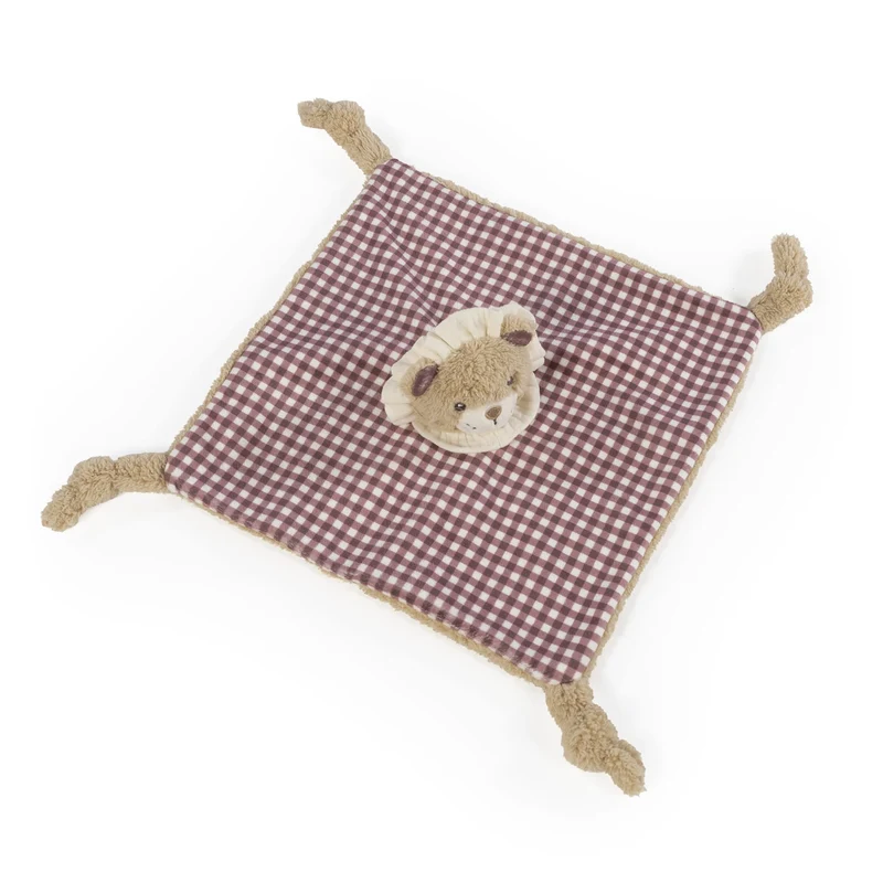 Doudou Lion Gala Cerise