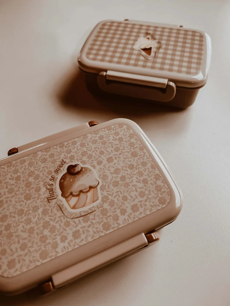 Lunch Box – Boîte Repas en Plastique Recyclé 🌿- Bouquet silhouette