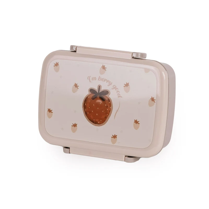 Lunch Box – Boîte Repas en Plastique Recyclé 🌿- Fraise