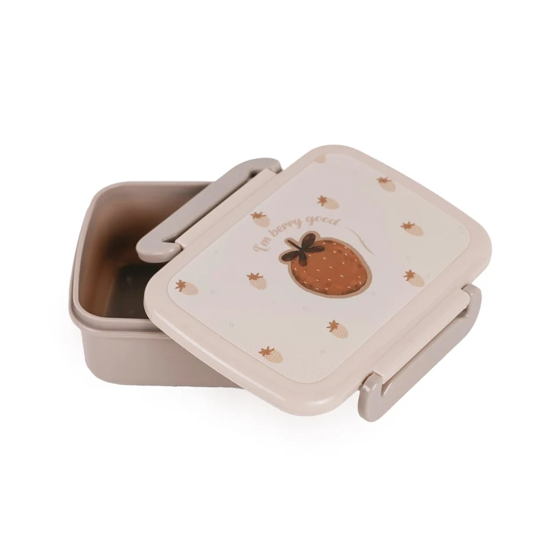 Lunch Box – Boîte Repas en Plastique Recyclé 🌿- Fraise