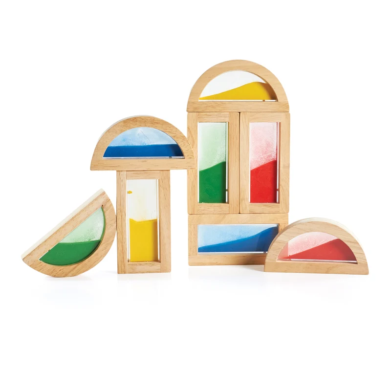 Blocs arc-en-ciel sable