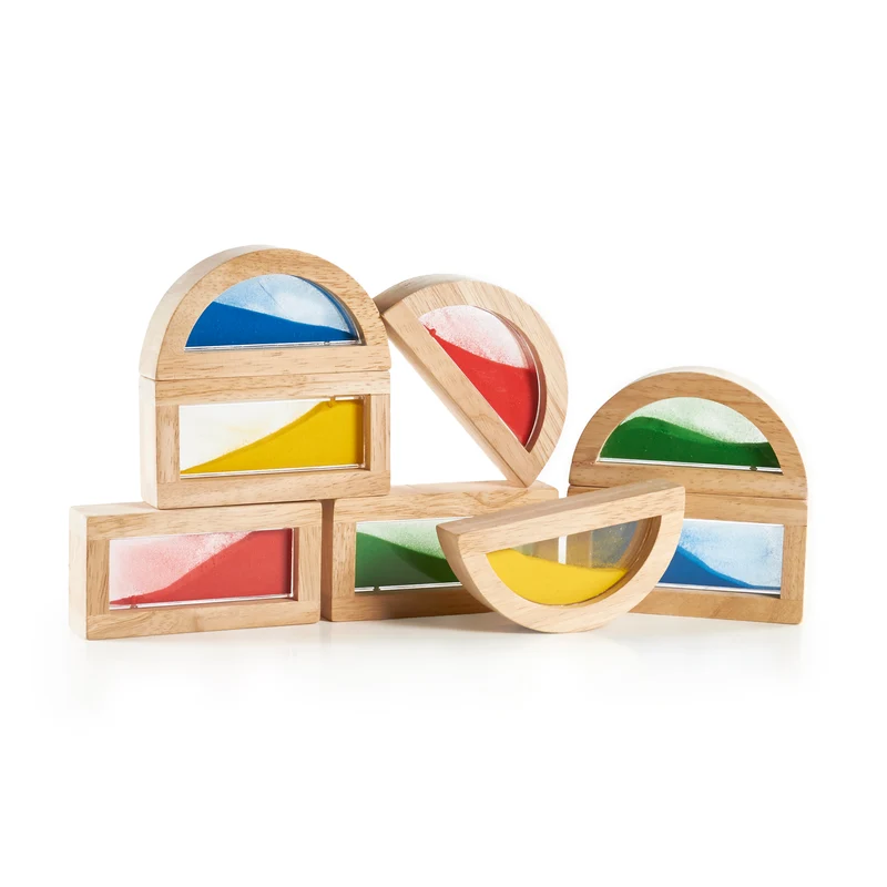 Blocs arc-en-ciel sable