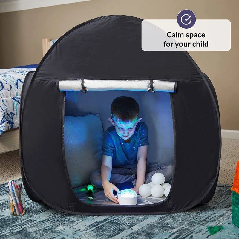 Tente pop-up sensorielle noire 105 cm