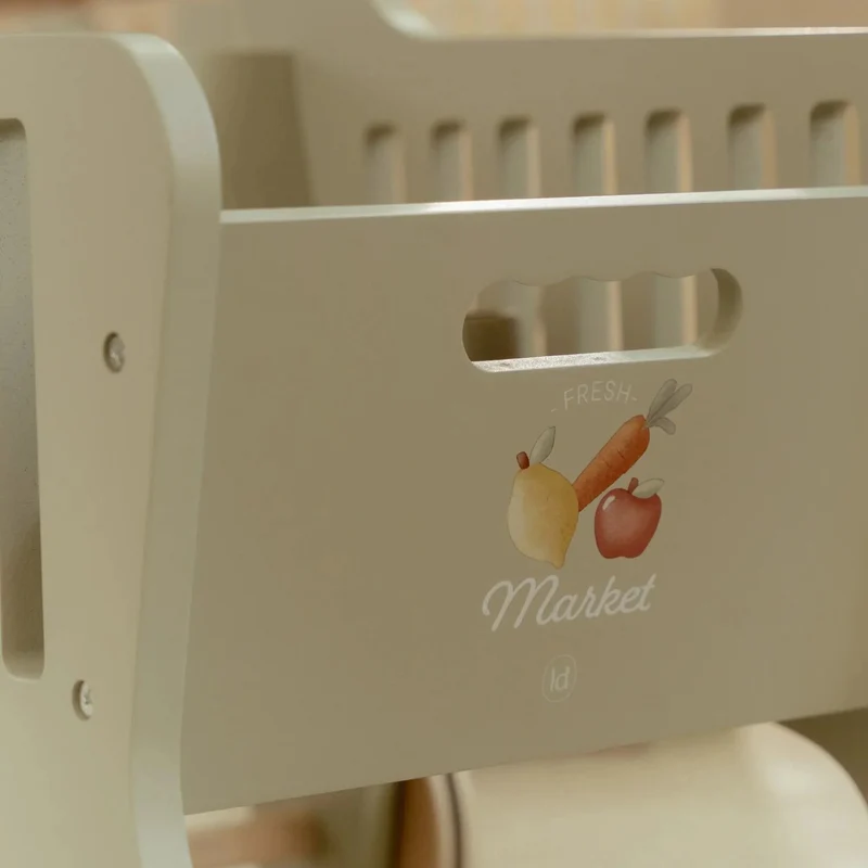 Chariot de courses en bois FSC