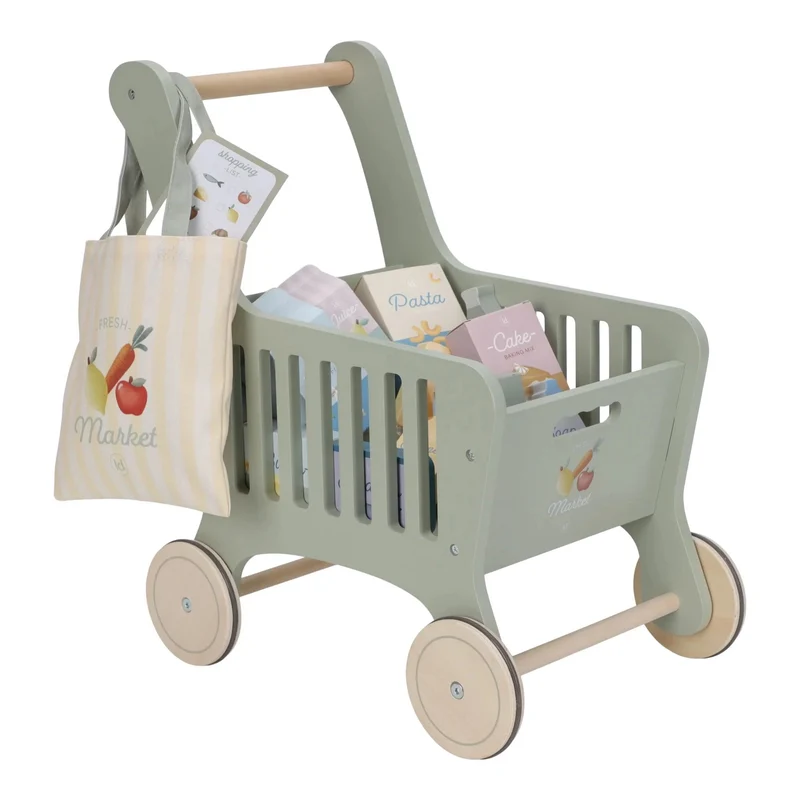 Chariot de courses en bois FSC