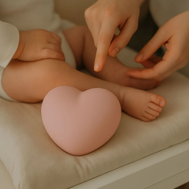 Veilleuse d’Allaitement en Silicone – Ruby Vieux rose
