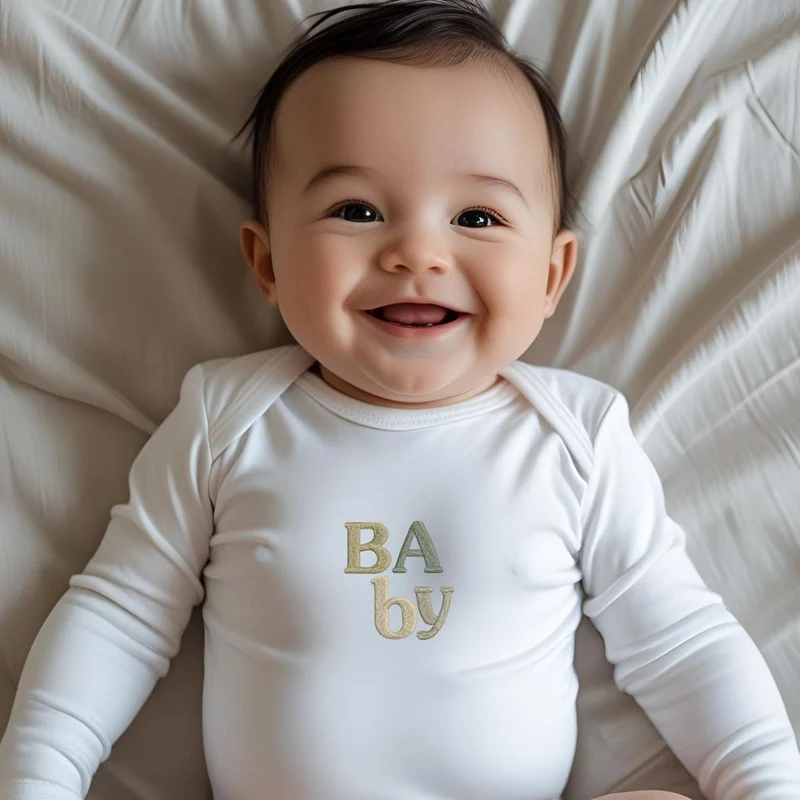 Bodie bébé brodé Olive