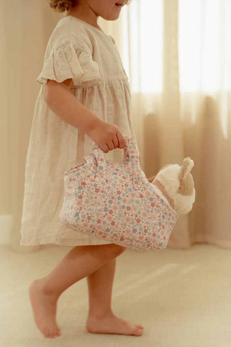 Peluche chat avec sac de transport – Marley