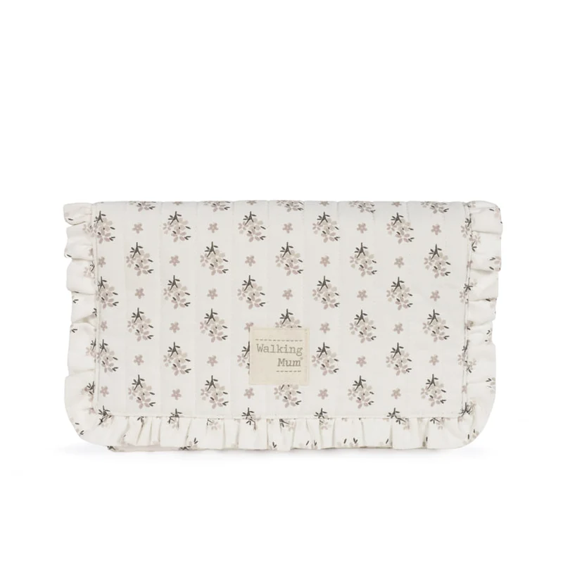 Tapis à langer pliable Botton Fleurs – Walking Mum