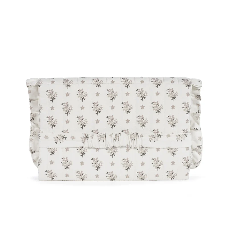 Tapis à langer pliable Botton Fleurs – Walking Mum
