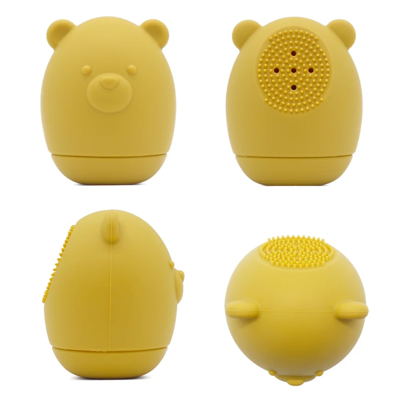 Lot de 4 jouets de bain en silicone – Licorne, Ours, Hibou et Requin