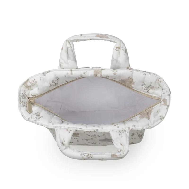 Trousse de toilette Nara Pasito a Pasito – Sac de toilette bébé 100% coton avec imprimé faon