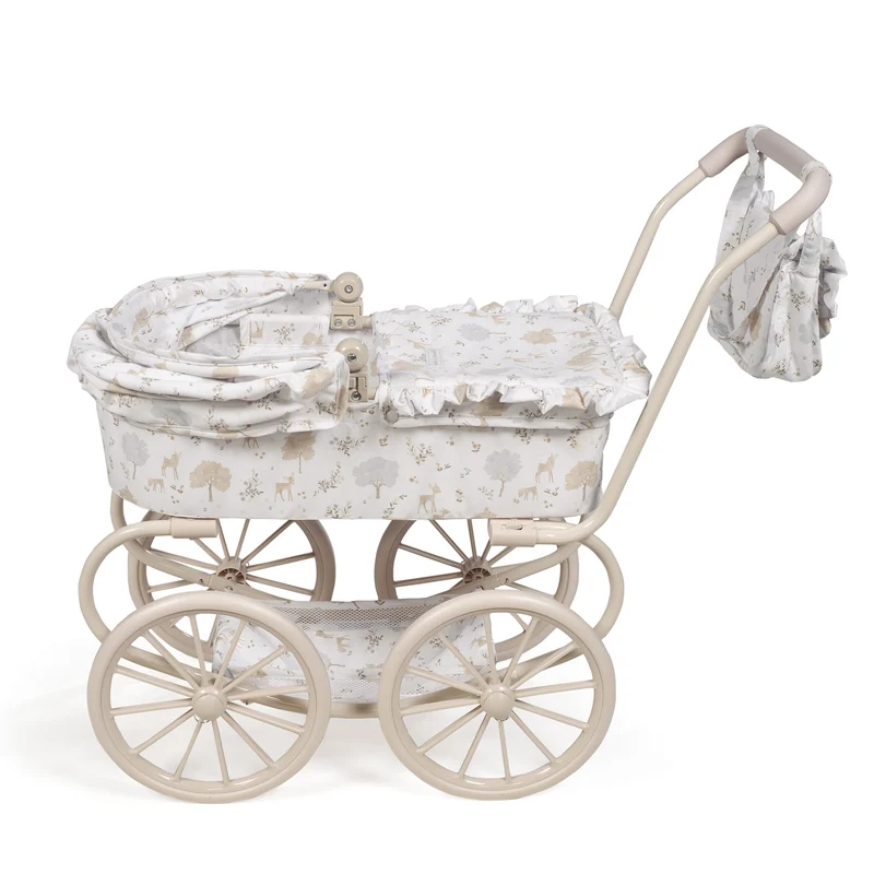 Landau Grandes Roues Nara – Poussette classique pour poupées avec sac assorti