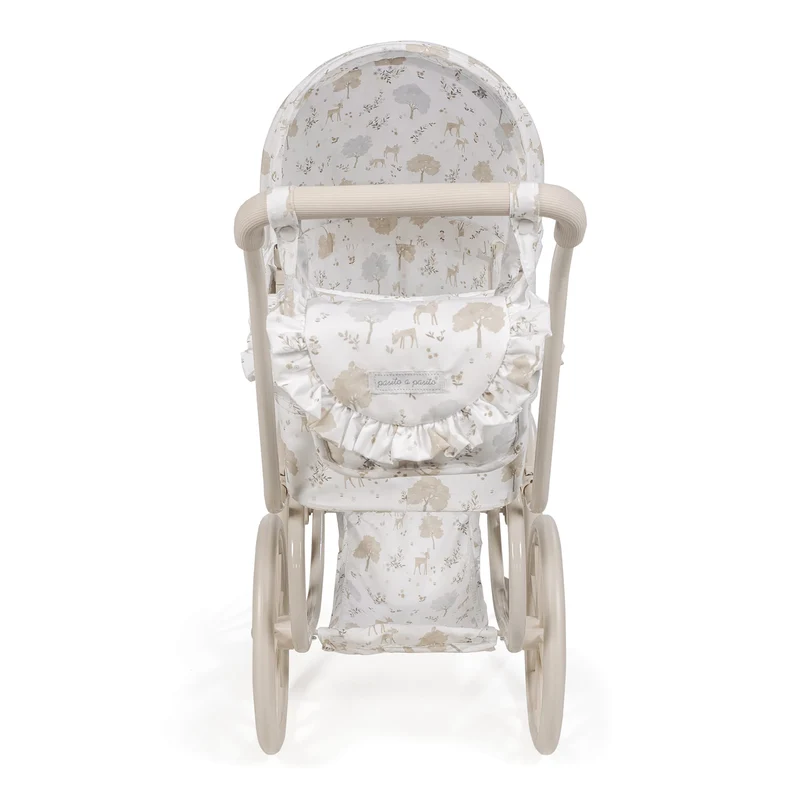 Landau Grandes Roues Nara – Poussette classique pour poupées avec sac assorti