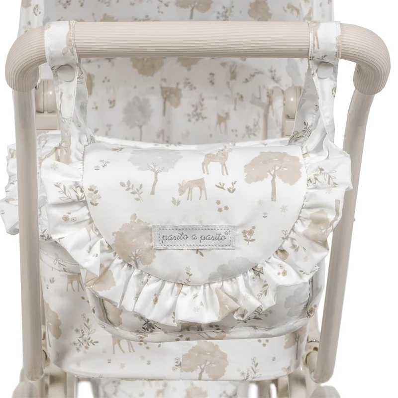 Landau Grandes Roues Nara – Poussette classique pour poupées avec sac assorti