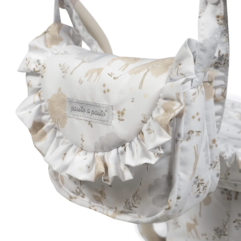 Landau Grandes Roues Nara – Poussette classique pour poupées avec sac assorti
