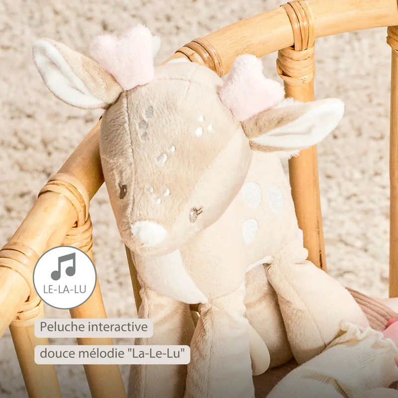 FANFAN Peluche musicale biche