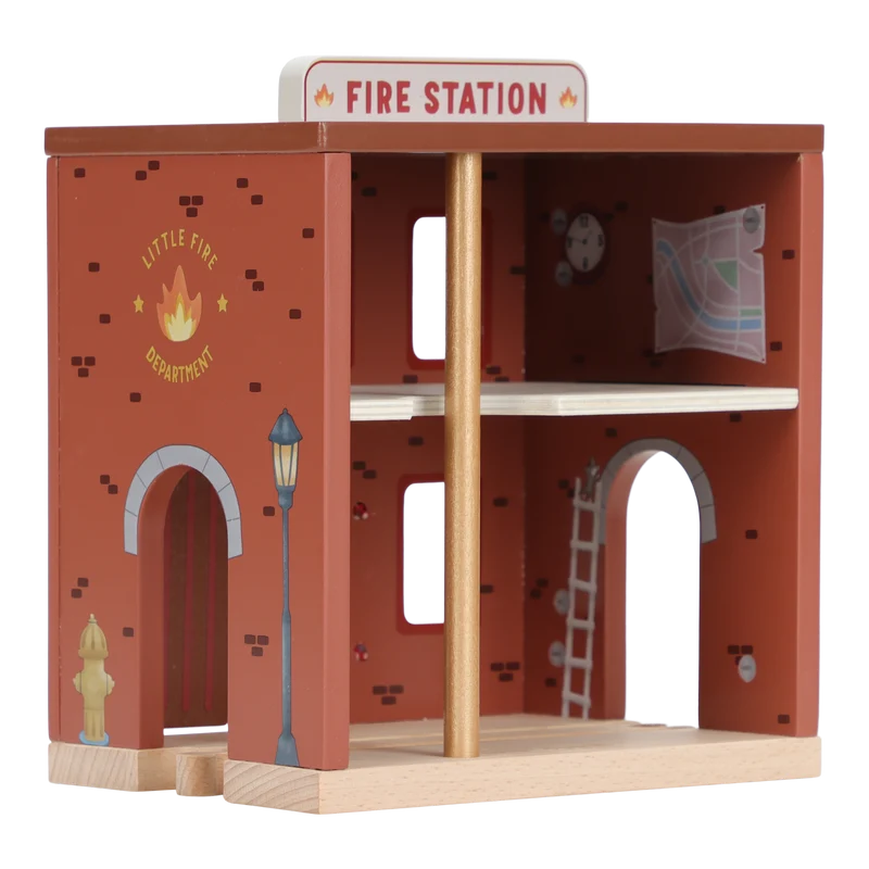 Caserne de pompiers en bois FSC – Jeu d’imitation