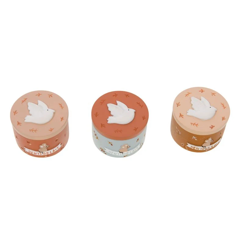 Boîte à Dents de Lait Birdy – Terracotta, Bleu ou Marron