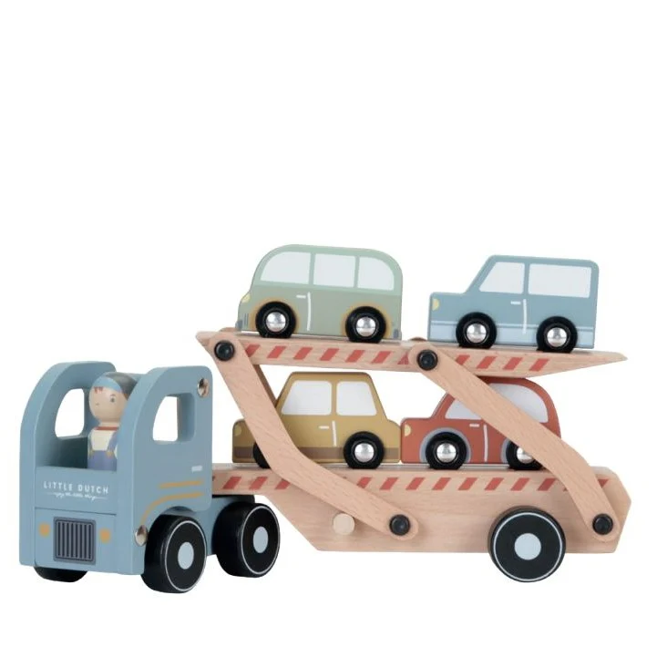 Camion en bois FSC avec 4 véhicules
