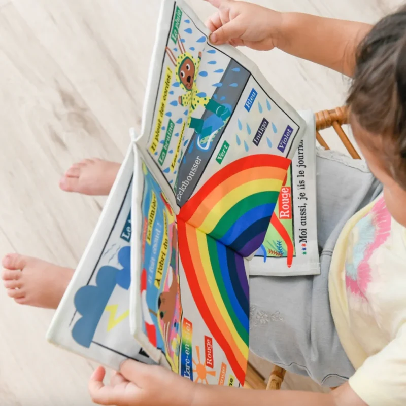 Mon petit journal la météo – Livre Tissu Sensoriel pour Bébé