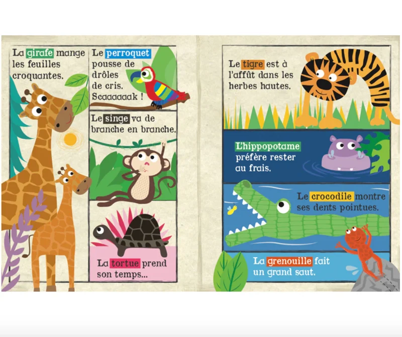 Mon petit journal Safari – Livre Tissu Sensoriel pour Bébé