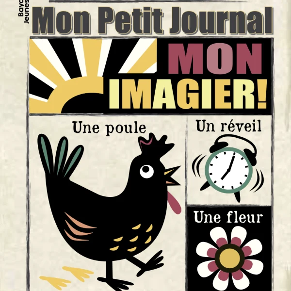 Mon petit journal noir et blanc – Livre Tissu Sensoriel pour Bébé