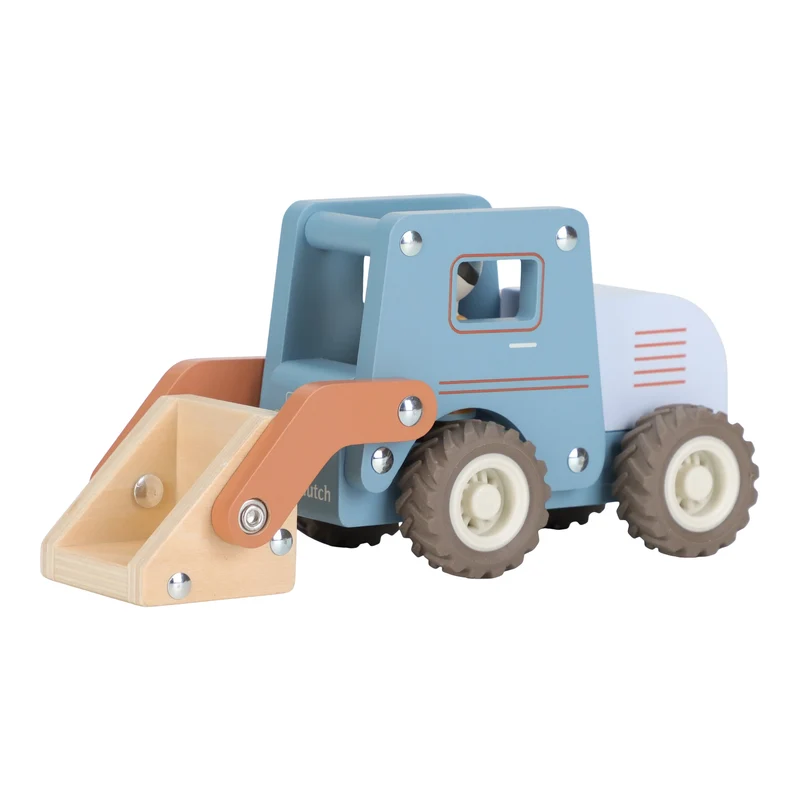 Pelleteuse en bois FSC avec pelle fonctionnelle et figurine