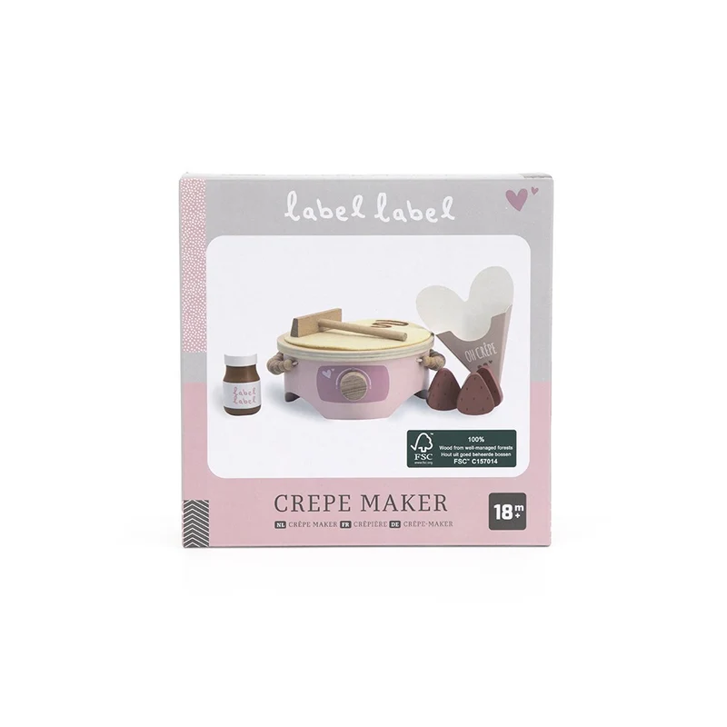 Crêpier en bois – Rose