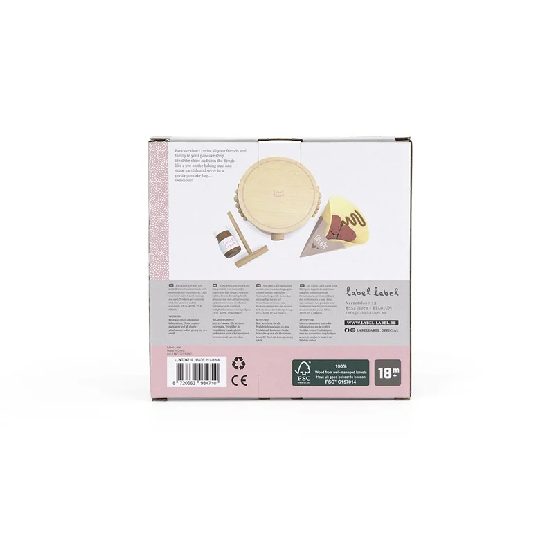 Crêpier en bois – Rose